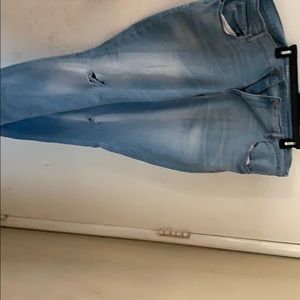 Old Navy- Lightly “Distressed” lt blue denim Jeans